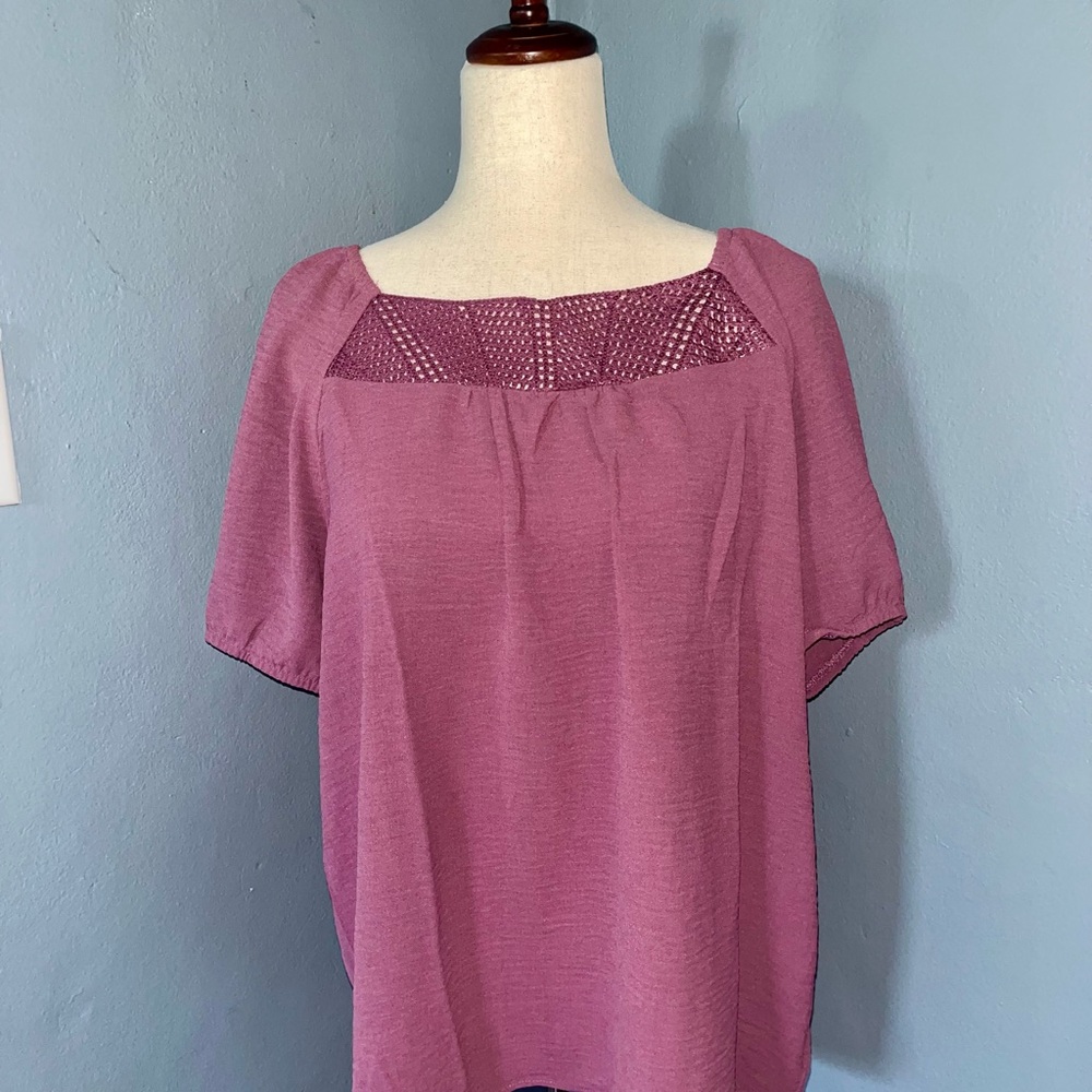 NWT, Runway Ready brand Purple Women's Top size L
